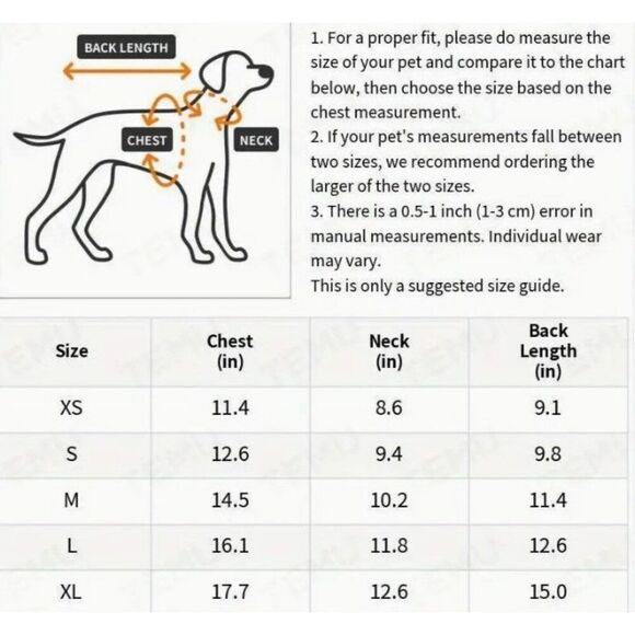 Trouble Make XL Pet Dog Hoodie Apparel NWOT - Picture 3 of 3